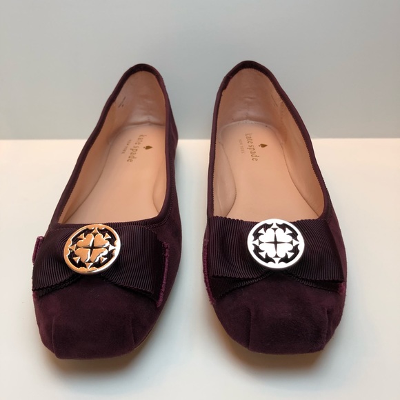 kate spade Shoes - New Kate Spade Fontana Suede Ballet Slipper Size 9